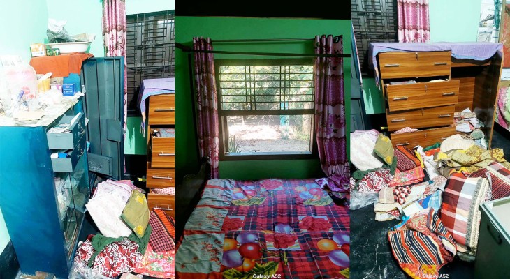 নওগাঁর বদলগাছীতে জানালা ভেঙে বৃদ্ধার স্বর্ণালঙ্কার ও মুঠোফোন চুরি