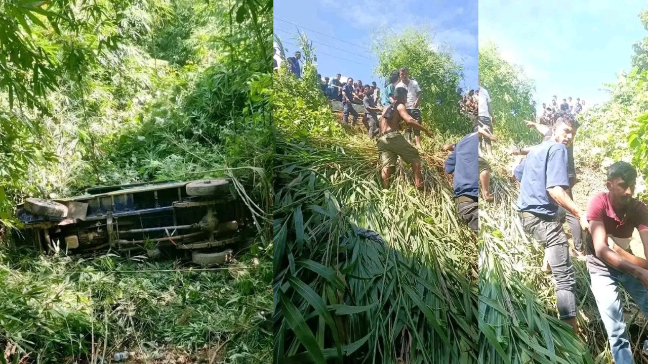 সাজেকে পর্যটকবাহী জিপ খাদে পড়ে খুবি ছাত্রী নিহত, আহত ১২