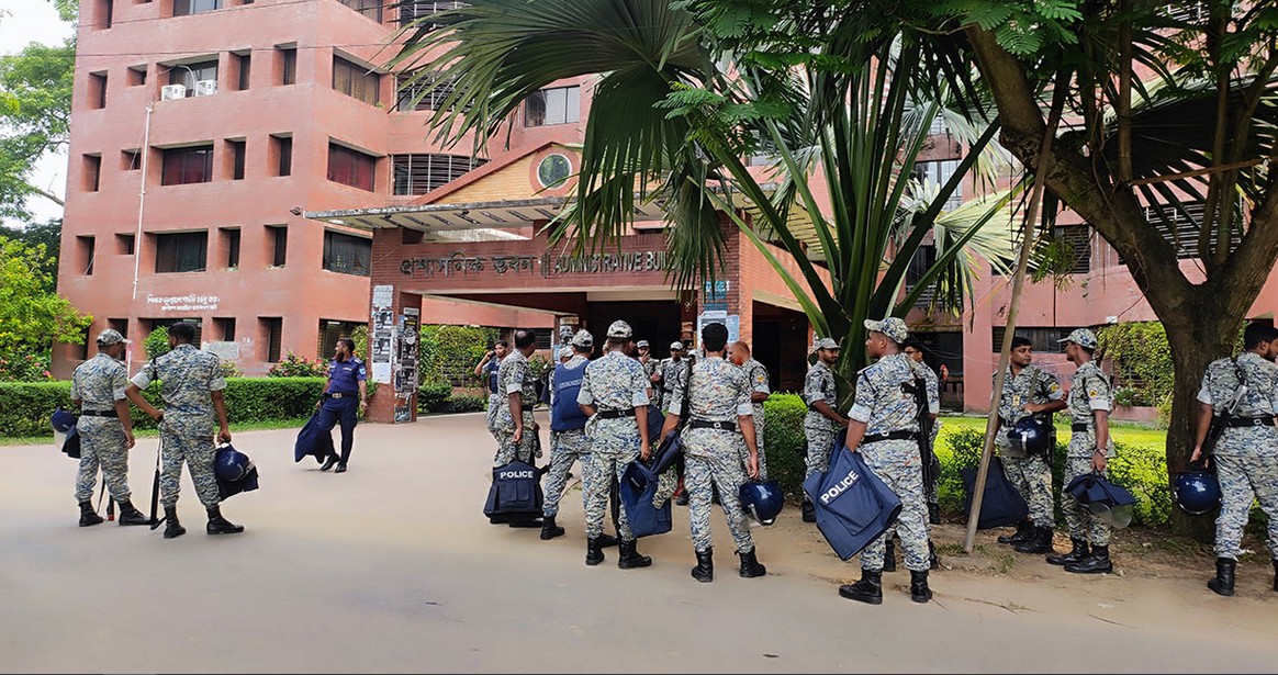 নির্বাচন ঘিরে জাবিতে কড়া নিরাপত্তা