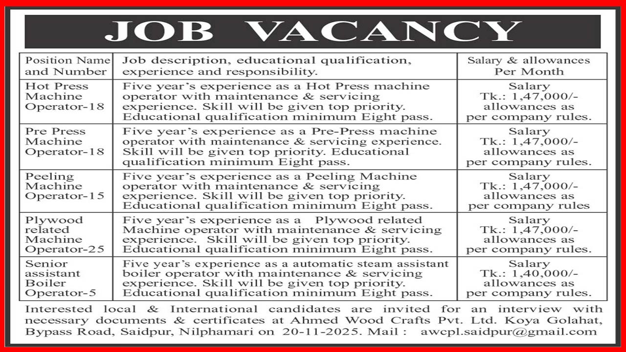 JOB VACANCY