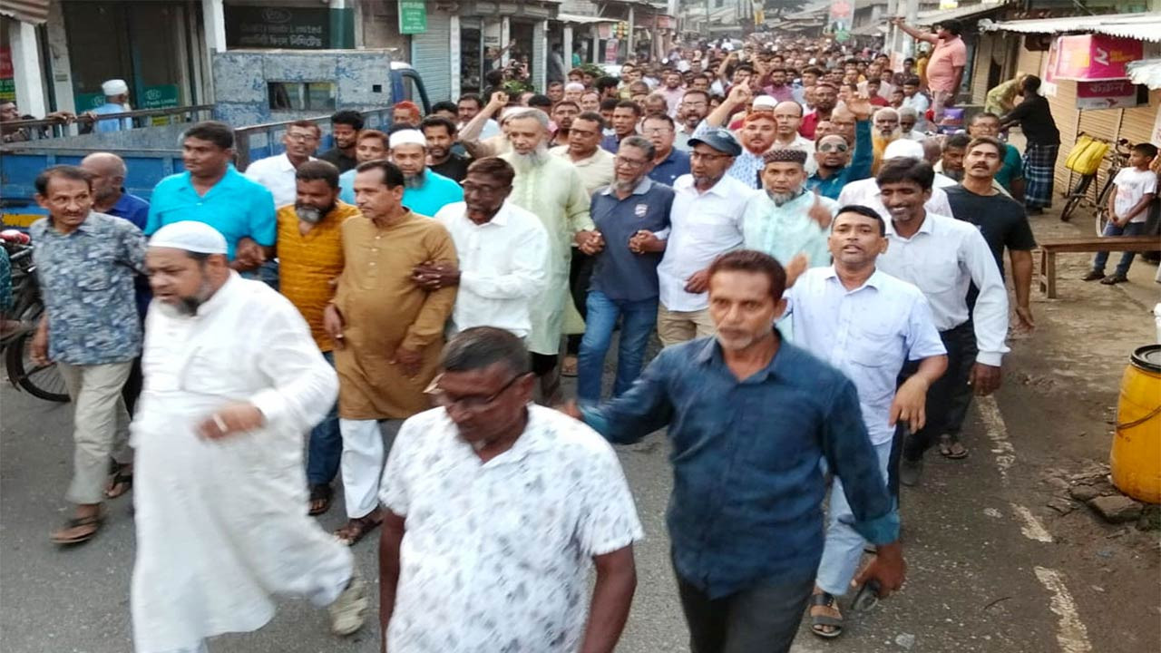 বগুড়ার সোনাতলায় বিএনপি ও অঙ্গ সংগঠনের মিছিল