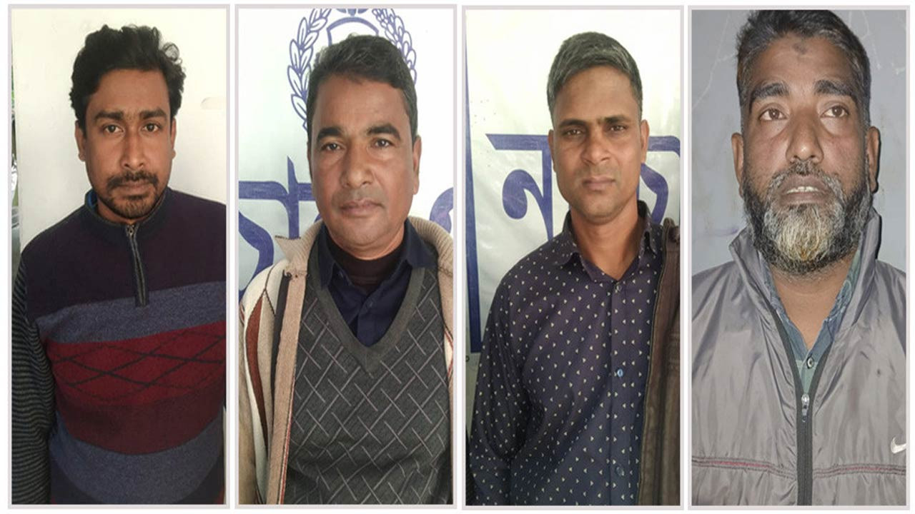 চাঁপাইনবাবগঞ্জে বিস্ফোরক মামলায় ৪ আওয়ামী লীগ নেতাকর্মী গ্রেফতার