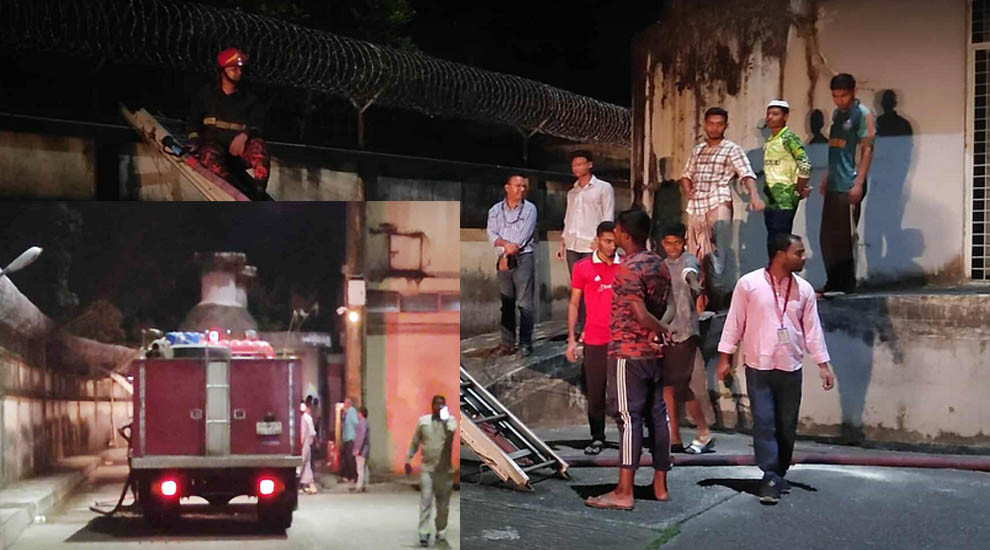সিলেটে বিটিসিএলের পরিত্যক্ত গুদামে আগুন