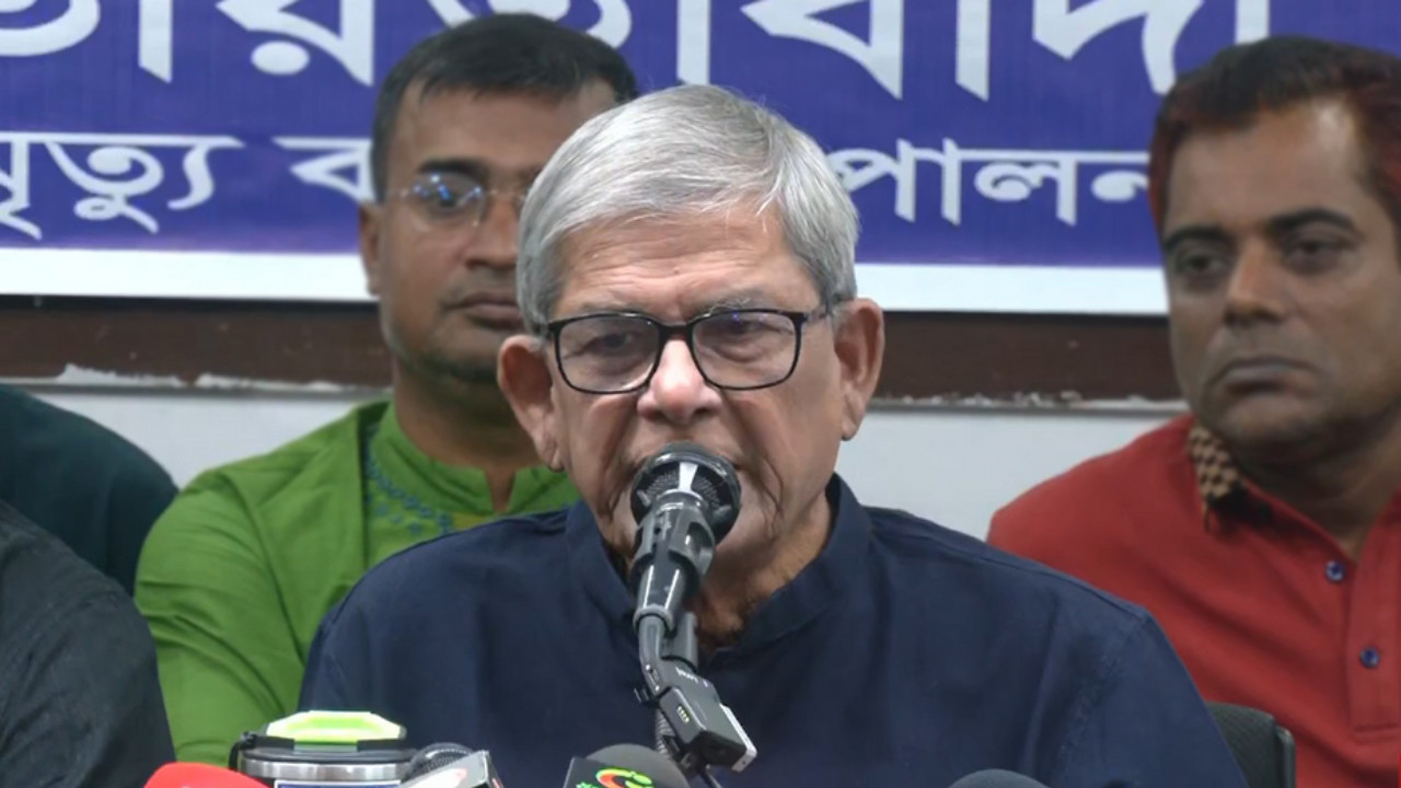 একটি দল দেশের রাজনীতিতে অনিশ্চয়তা সৃষ্টি করতে চাচ্ছে : মির্জা ফখরুল