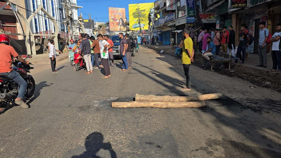 রাঙামাটিতে চলছে ৩৬ ঘণ্টার হরতাল