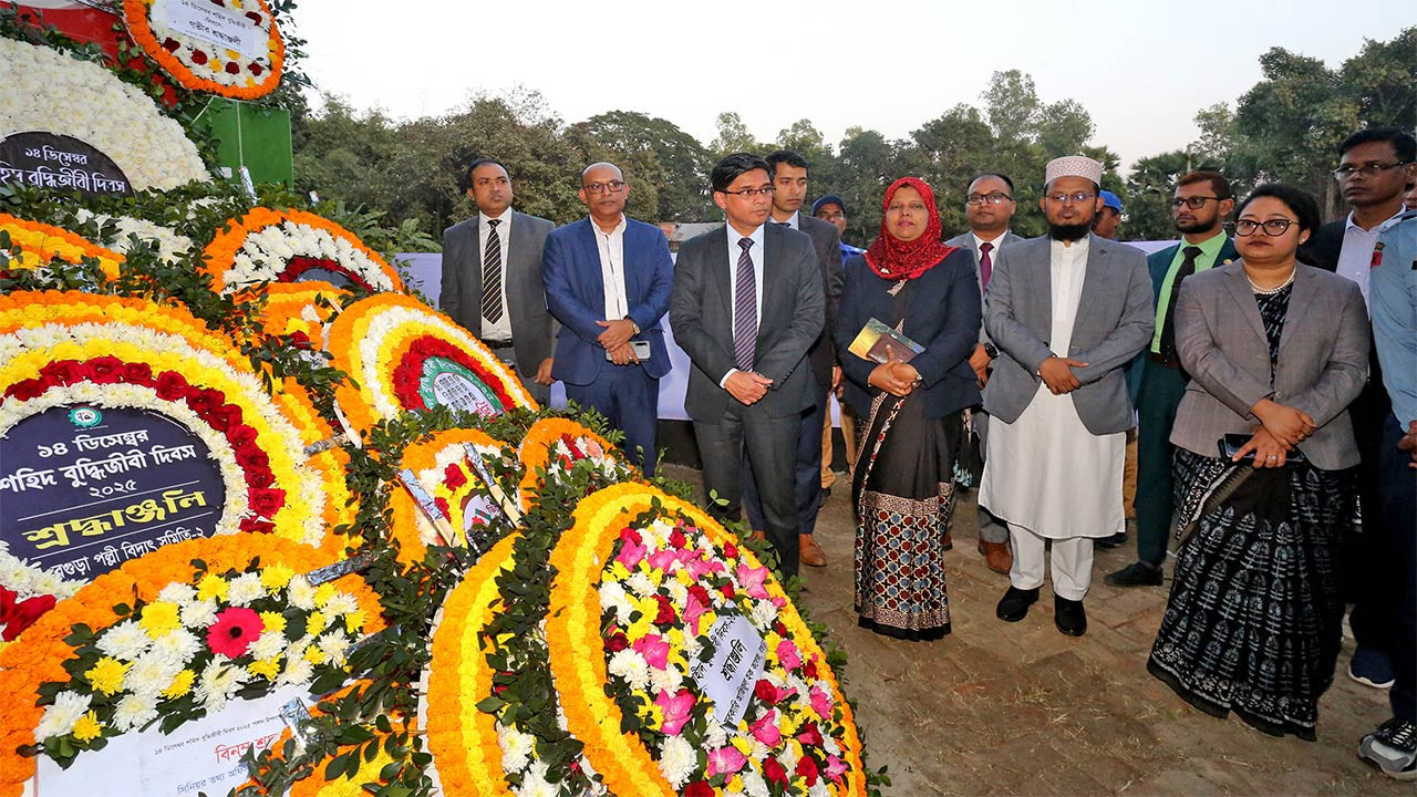 বগুড়াসহ উত্তরাঞ্চলে শহীদ বুদ্ধিজীবী দিবস পালন