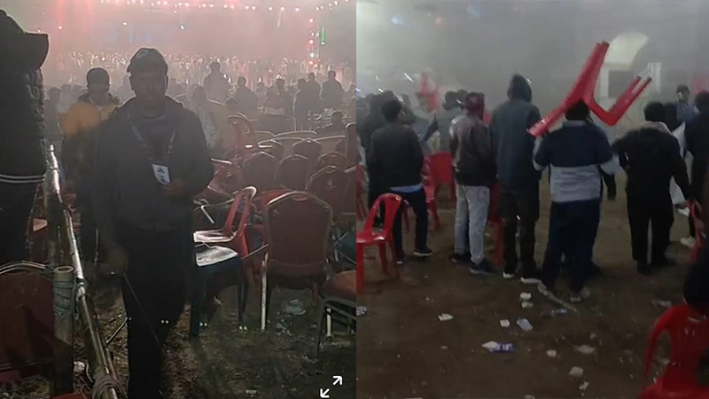 অনুষ্ঠানে প্রবেশ করতে না পারা দর্শকদের হামলায় পণ্ড জেমসের কনসার্ট