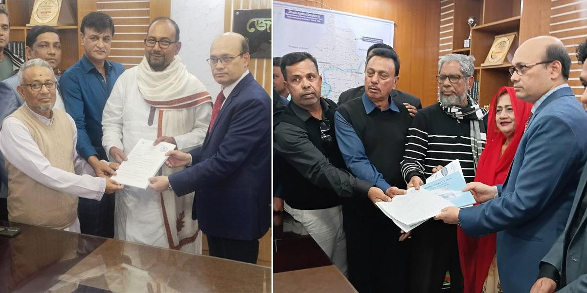 ঝালকাঠির ২ আসনে বিএনপি মনোনীত প্রার্থীদের মনোনয়নপত্র সংগ্রহ