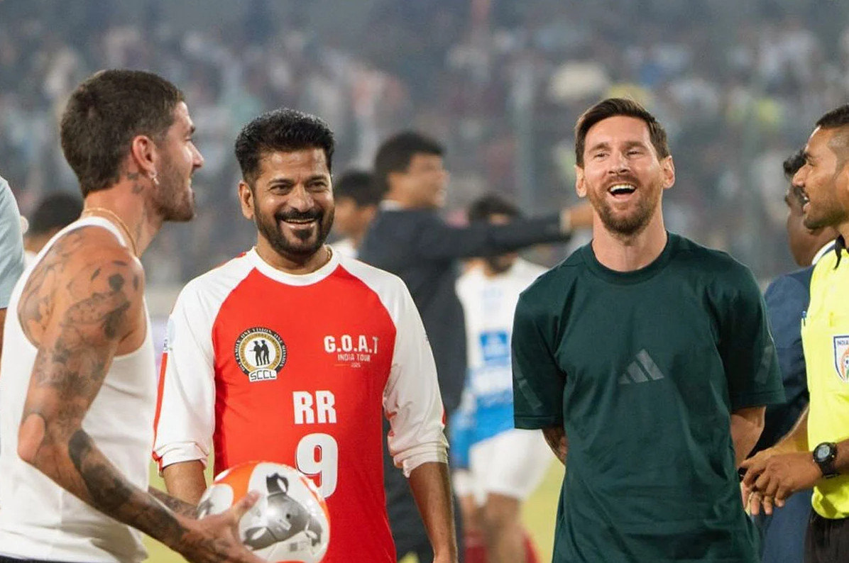 হায়দরাবাদে দর্শক মাতালেন মেসি