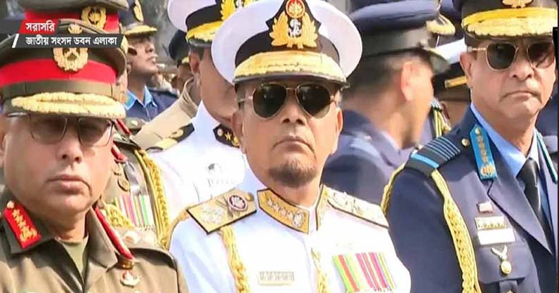 খালেদা জিয়ার জানাজায় তিন বাহিনী প্রধান