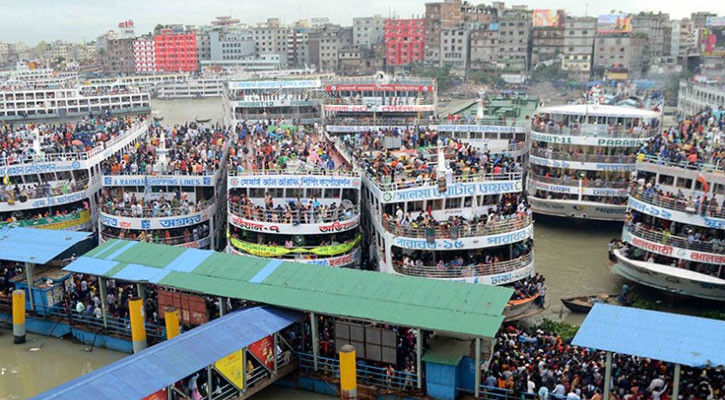 সদরঘাট থেকে লঞ্চ চলাচল বন্ধ