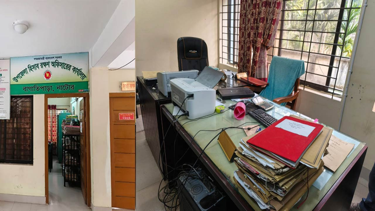 নাটোরের বাগাতিপাড়া উপজেলা হিসাবরক্ষণ অফিসের মনিটর চুরি