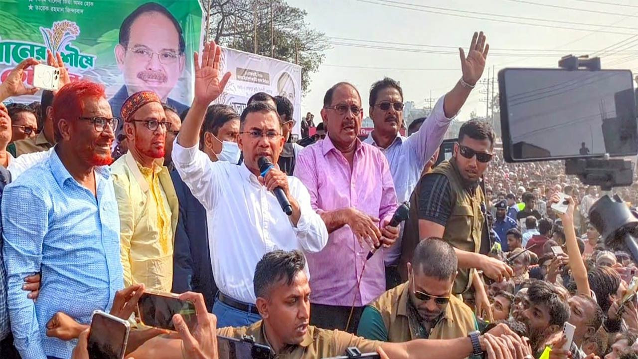 বগুড়ার শেরপুর-ধুনট আসনে আবারো ধানের শীষকে বিজয়ী করুন : তারেক রহমান