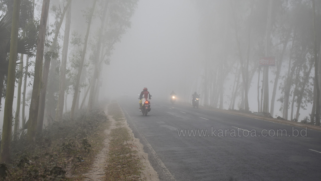 রংপুরের তারাগঞ্জে শৈত্যপ্রবাহে কাহিল জনজীবন