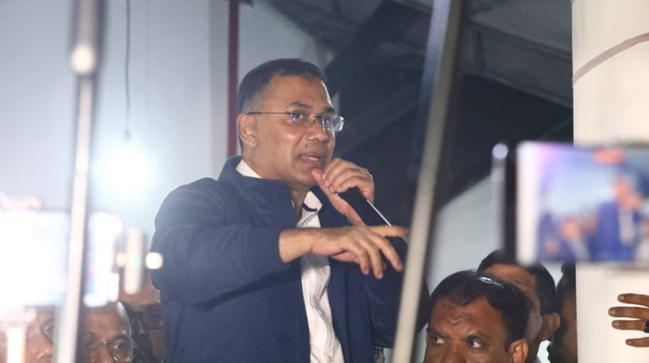 ধানের শীষে ভোট চেয়ে নির্বাচনী প্রচার শুরু করলেন তারেক রহমান