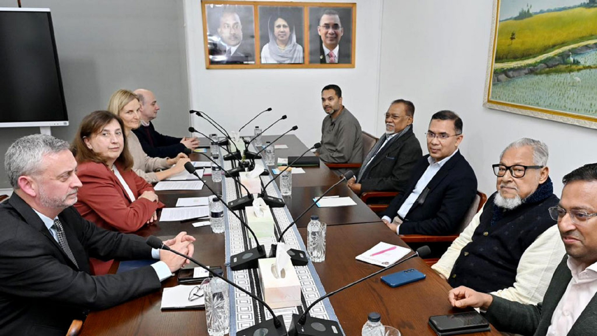 তারেক রহমানের সাথে ইইউ প্রতিনিধিদলের সৌজন্য সাক্ষাৎ