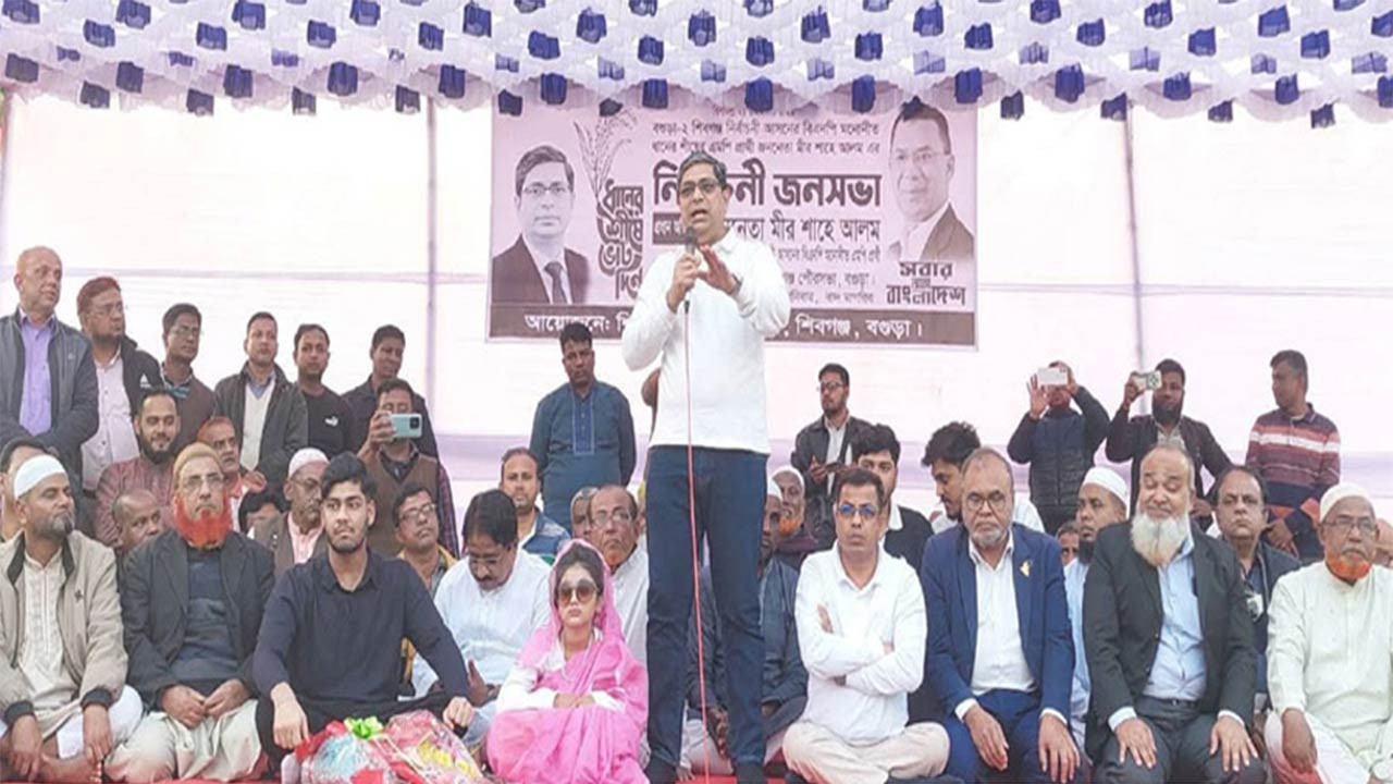 দেশের উন্নয়নে ধানের শীষে ভোট দিন - মীর শাহে আলম