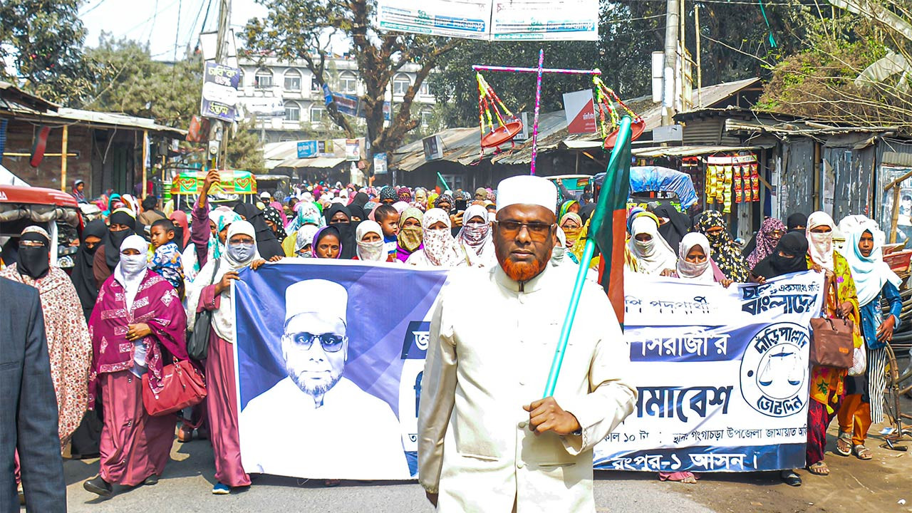 রংপুরের গঙ্গাচড়ায় জামায়াত প্রার্থীর নির্বাচনি মহিলা সমাবেশ
