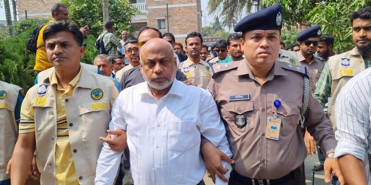 বরিশাল জেলা আইনজীবী সমিতির সভাপতি কারাগারে