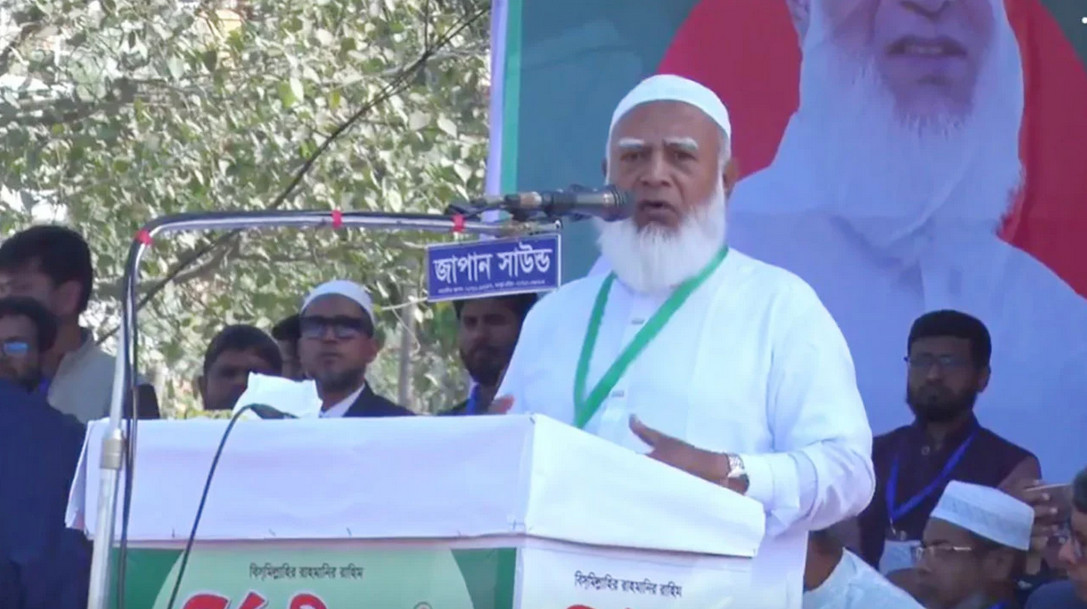 নওগাঁর সমাবেশস্থলে শফিকুর রহমান