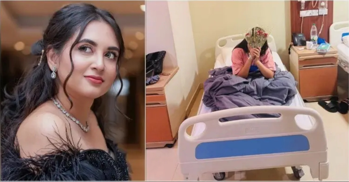 সফল ব্রেন টিউমার অপারেশন শেষে কেবিনে তানিয়া বৃষ্টি