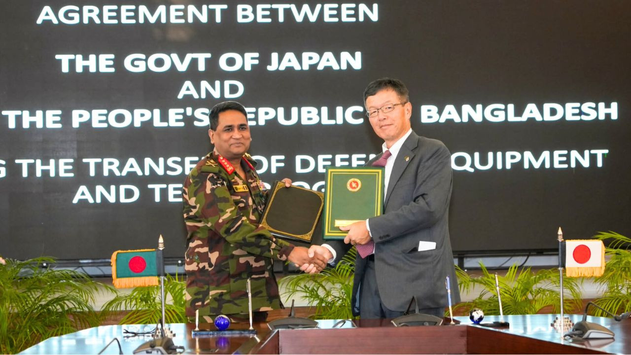 প্রতিরক্ষা সরঞ্জাম ও প্রযুক্তি হস্তান্তর নিয়ে বাংলাদেশ-জাপানের চুক্তি