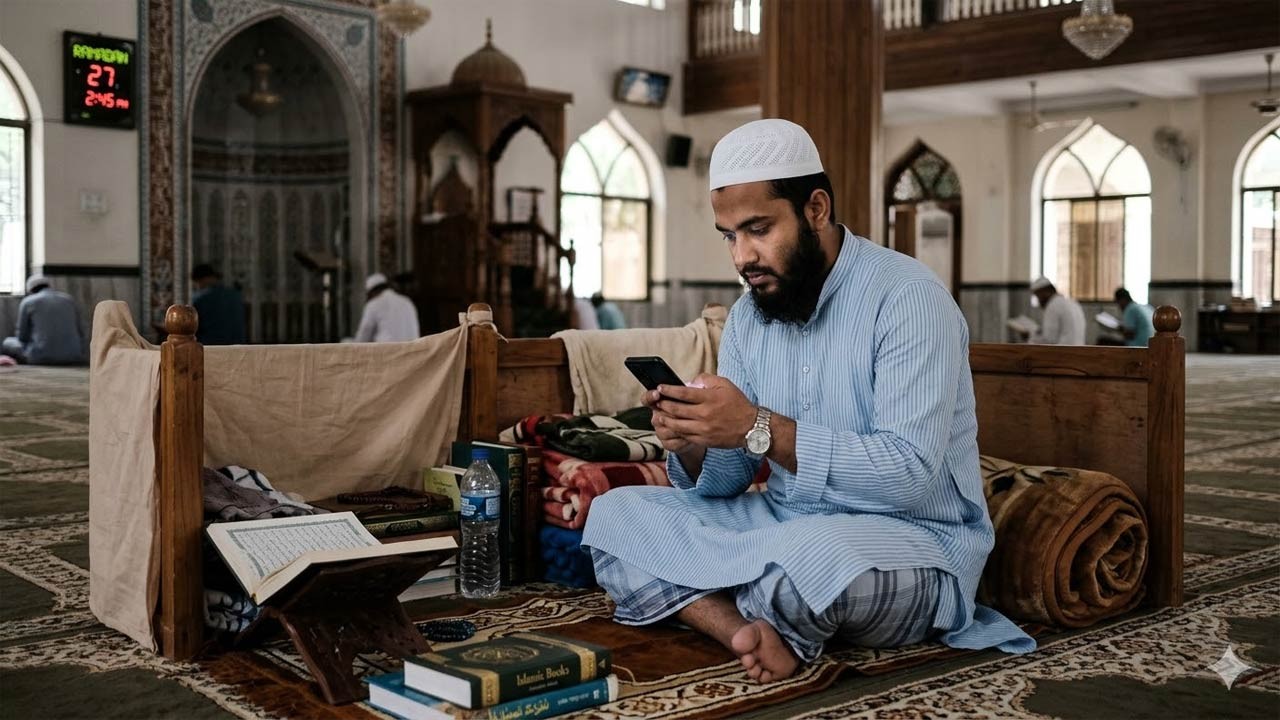 ইতেকাফে মোবাইল ব্যবহার করা যাবে কি?