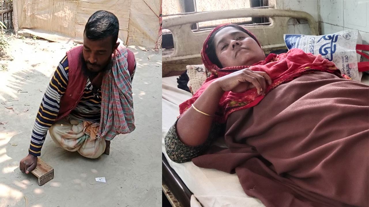 রংপুরের পীরগাছায় প্রতিবন্ধী পরিবারের উপর হামলা আহত-৪