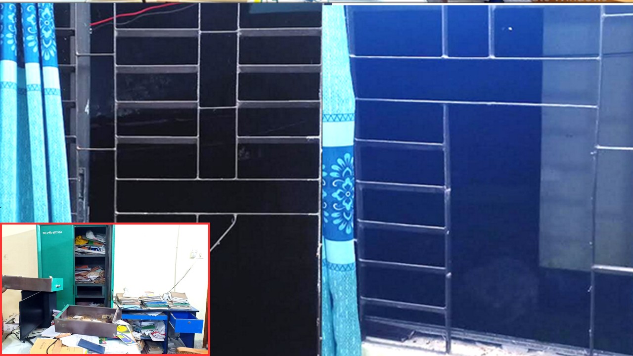 কাহালু পৌরসভার জানালার গ্রিল কেটে ১ লাখ ১০ হাজার টাকা চুরি