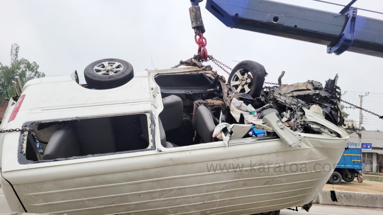 বগুড়ার শেরপুরে সড়ক দুর্ঘটনায় নারী শিশুসহ নিহত ৩, আহত ৯