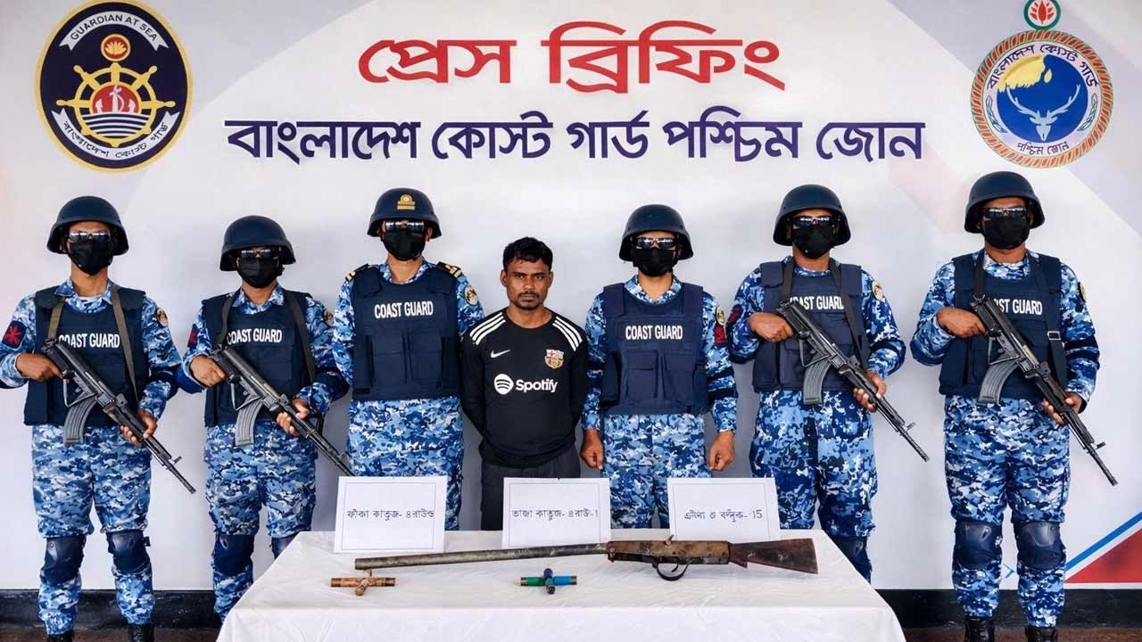 সুন্দরবনে অস্ত্র-গোলাবারুদসহ ছোট সুমন বাহিনীর সক্রিয় সদস্য আটক