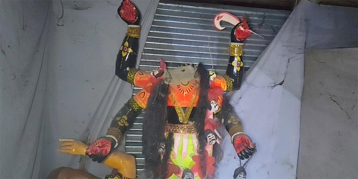 বাউফলে রাতের আধারে মন্দিরে হামলা, প্রতিমা ভাঙচুর