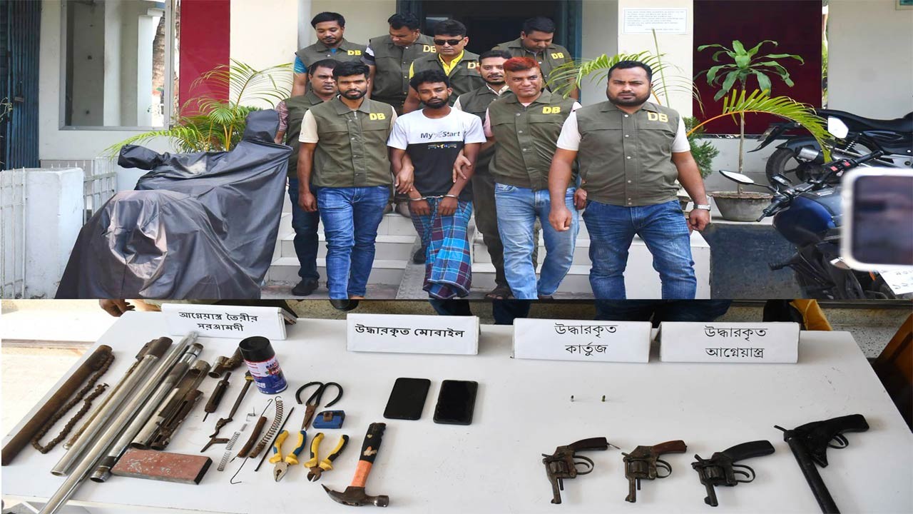 পাবনায় বিদেশি অস্ত্র-গুলিসহ যুবক গ্রেফতার