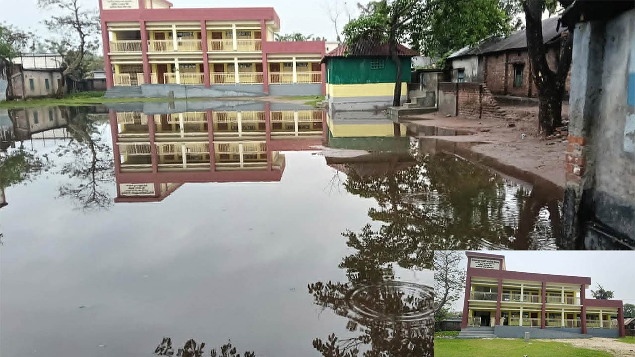 নীলফামারীর সৈয়দপুরে নিয়ামতপুর সরকারি প্রাথমিক বিদ্যালয়টি নানা সমস্যায় জর্জরিত