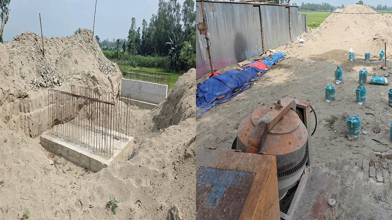 বগুড়ার ধুনটে বিদ্যুৎ সমস্যা মেটাতে নির্মাণ হচ্ছে নতুন সাব-স্টেশন