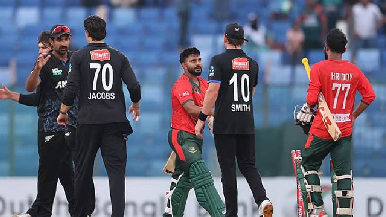 প্রথম টি-টোয়েন্টিতে নিউজিল্যান্ডের ১৮২ রান টপকে দুর্দান্ত জয় বাংলাদেশের