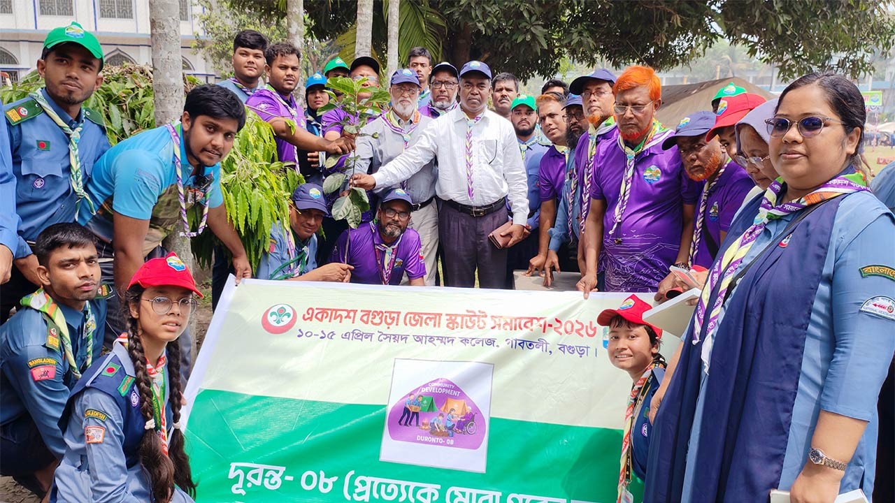 আদর্শবান স্কাউট তার জীবনে উন্নতি লাভ করতে পারবে : করতোয়া’র সম্পাদক মোজাম্মেল হক