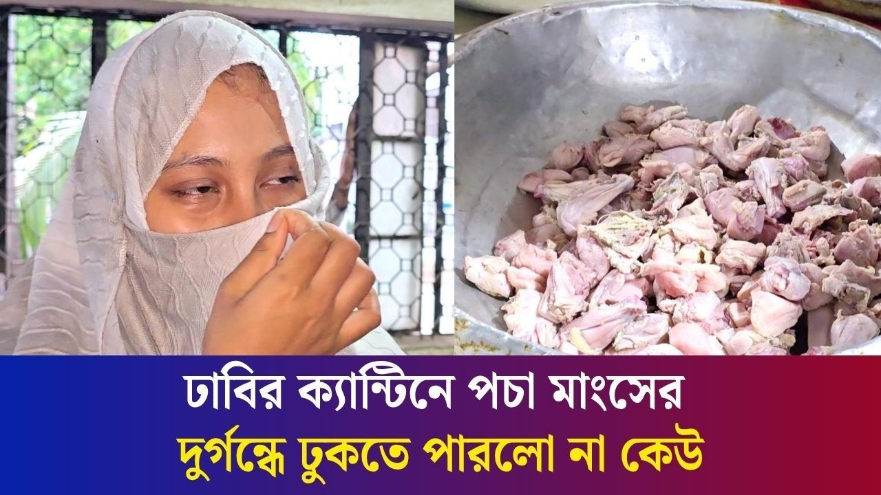 ঢাবির ক্যান্টিনে পাওয়া পচা মুরগির মাংস নিয়ে যা বললেন ডাকসুর ঝুমা