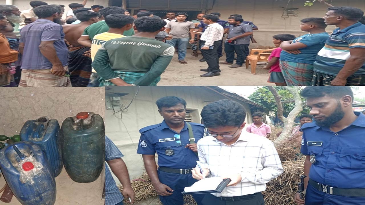 বগুড়ার নন্দীগ্রামে অবৈধভাবে মজুত করা ২৫০ লিটার পেট্রোল উদ্ধার