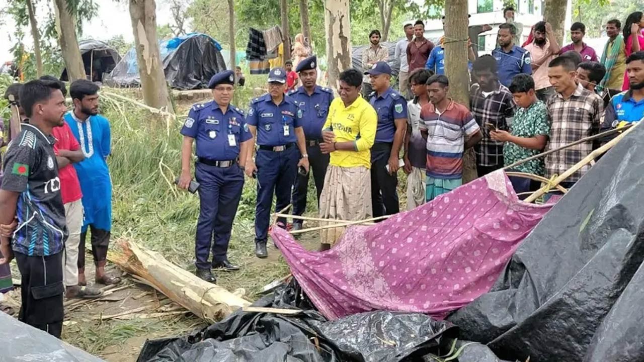 নওগাঁর আত্রাইয়ে ঝড়ে গাছ ভেঙে পড়ে অন্ত:সত্ত্বা গৃহবধূর মৃত্যু