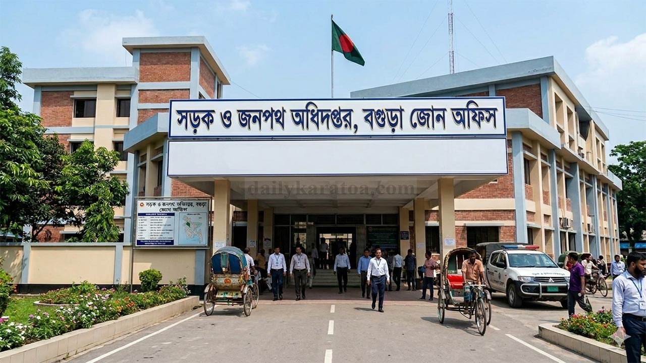 সড়ক ও জনপথ অধিপ্তরের অধীনে বগুড়ায় হলো জোন অফিস এবং নওগাঁ সার্কেল অফিস