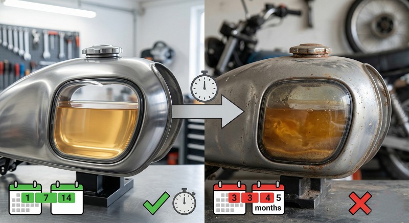 বাইকের ট্যাংকে কতদিন ভালো থাকে পেট্রোল