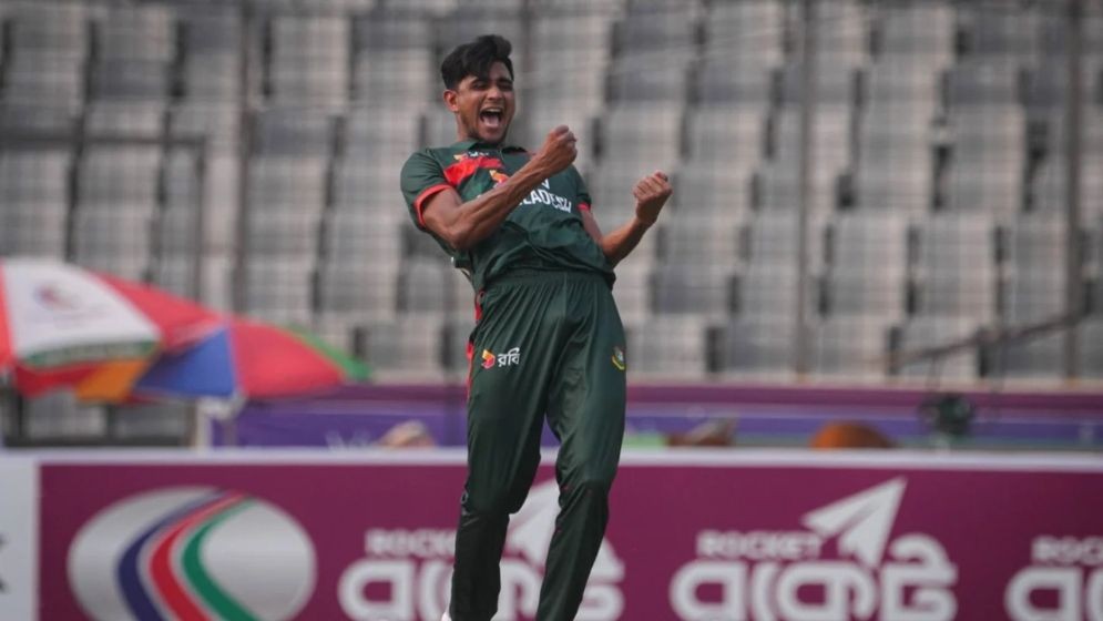 নাহিদ রানার ৫ উইকেট, ১৯৮ রানে থামল নিউজিল্যান্ড