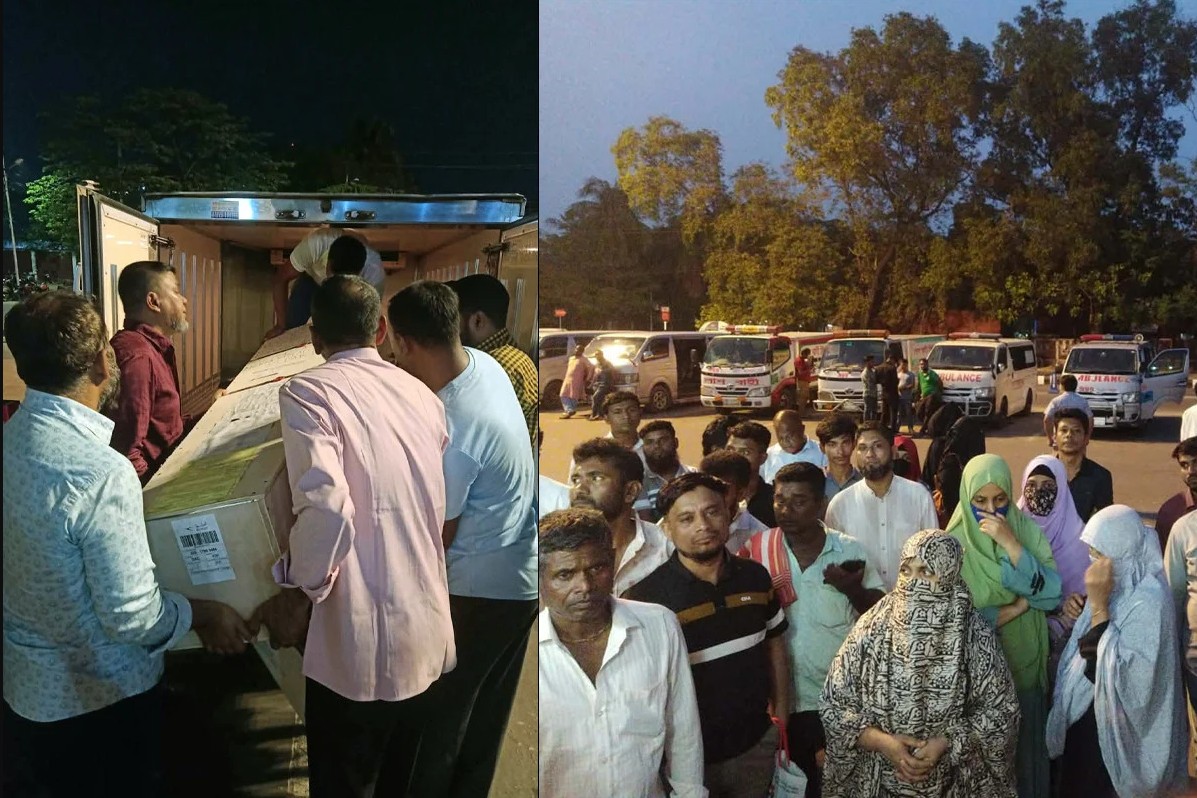 বাংলাদেশে এলো ৩৪ প্রবাসীর মরদেহ