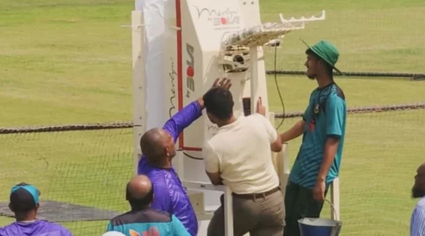 প্রথমবারের মতো বাংলাদেশে স্পিন বোলিং মেশিন