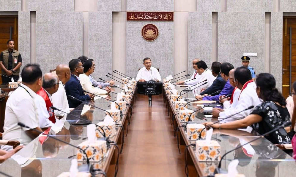 প্রোটেস্ট্যান্ট চার্চের নেতাদের সঙ্গে শুভেচ্ছা বিনিময় প্রধানমন্ত্রীর 