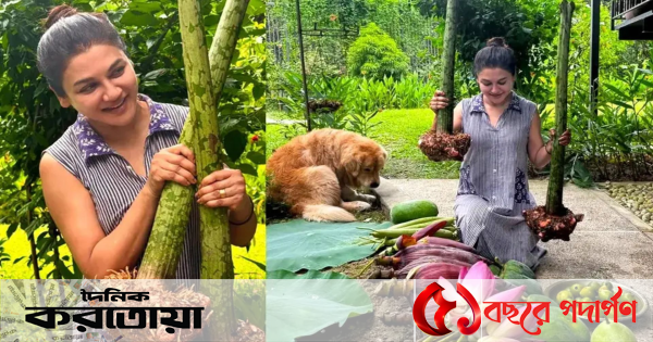 অভিনয়ের বাইরে কৃষিতে জয়ার ব্যস্ততা, ফলনে মুগ্ধ সবাই
